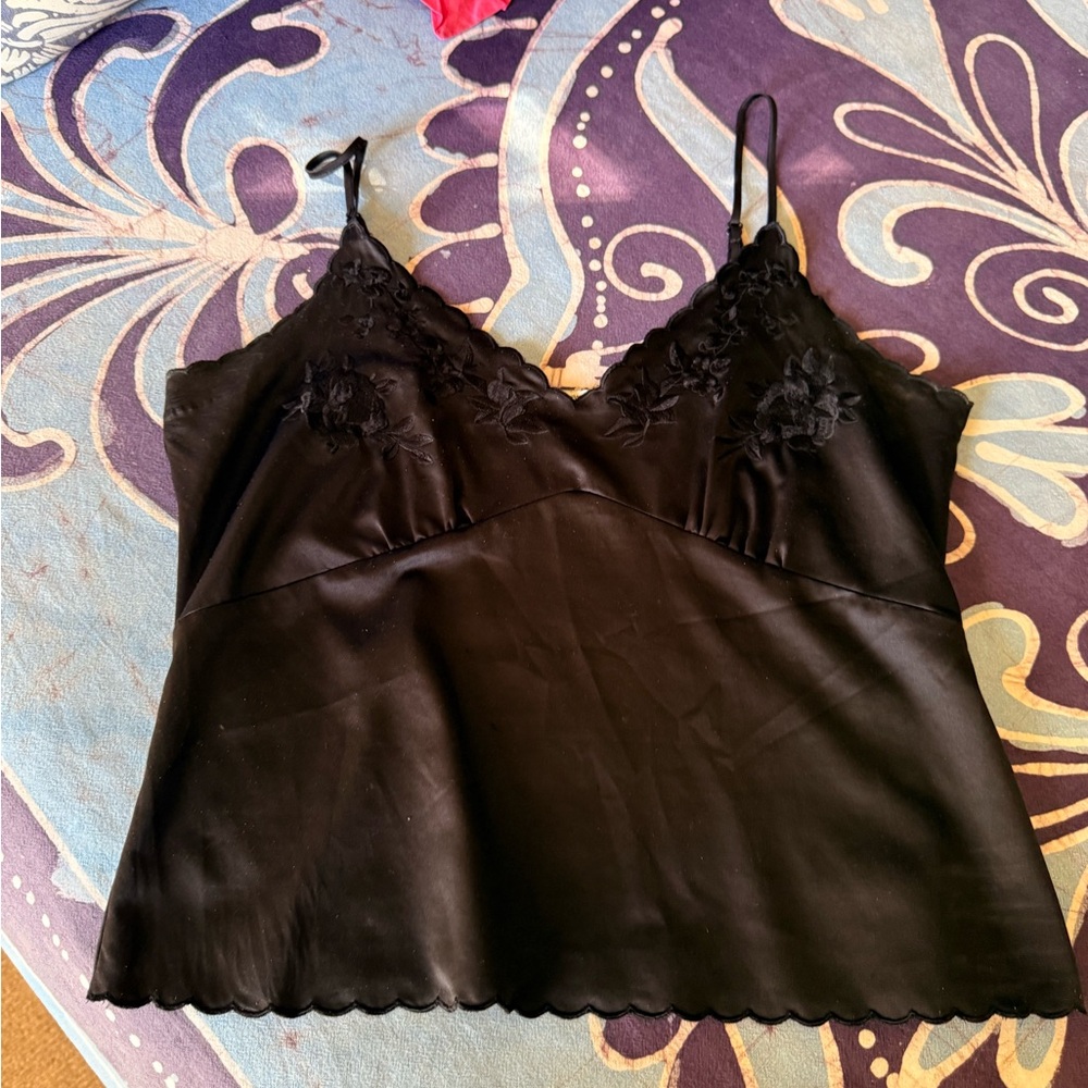 Zara Black Embroidered Blouse